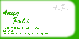 anna poli business card